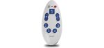 Smpl Simple TV Remote for The Elderly - This Universal Large Button Remote Control Helps The Elderly & Visually Impaired on Virtually Any TV | Supports IR TVs, Cable, Satellite & Sound Bars