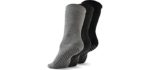 Socks with Grippers for Women - Hospital Socks - Non Slip Socks Womens - Grip Socks for Men - 3 Pairs