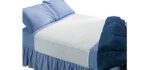 Soft Large Absorbent Waterproof Bed Pad with Tuckable Sides (36 x 60 Inch) - Washable 300x for XL Tuck in Underpad Incontinence Protection for Adult, Child, or Pet