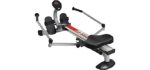 Stamina BodyTrac Glider 1050 Hydraulic Rowing Machine - Compact, Portable, Folding Rower w/Smart Workout App, No Subscription Required