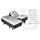 Sven & Son Split King Adjustable Bed Base Frame + 12” Luxury Cool Gel Memory Foam Mattress, Head Up Foot Up, USB Ports, Zero Gravity, Interactive Dual Massage, Wireless, Classic (Split King)