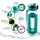 Swig Savvy Sports Water Bottle, Wide Mouth Leakproof Lid, Infuser, Silicone Sleeve - 25oz (Green)