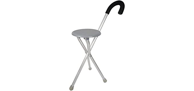 Travelon Walking Seat and Cane in One, Grey, One Size