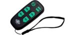 Universal Big Button TV Remote - DT-R08B EasyMote | Backlit, Easy Use, Smart, Learning Television & Cable Box Controller, Perfect for Assisted Living Elderly Care. Black TV Remote Control