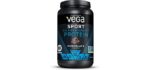 Vega Sport Premium Protein Powder, Chocolate, Vegan, 30g Plant Based Protein, 5g BCAAs, Low Carb, Keto, Dairy Free, Gluten Free, Non GMO, Pea Protein for Women and Men, 1.8 Pounds (19 Servings)