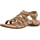 Vionic Women's Rest Harissa Backstrap Fisherman Walking Sandals - Adjustable Gladiator Sandal with Concealed Orthotic Arch Support Wheat Snake 5 Medium US