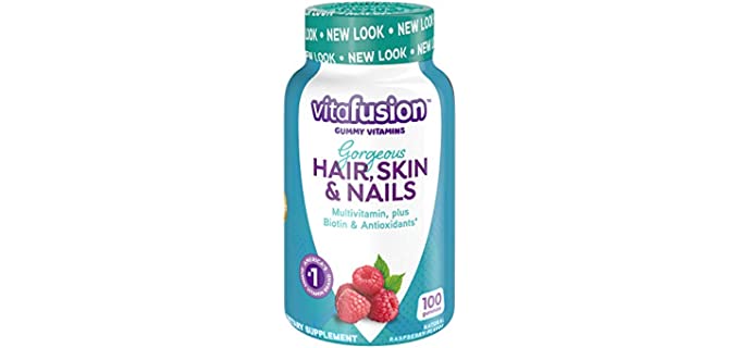 Vitafusion Gorgeous Hair, Skin & Nails Multivitamin Gummy Vitamins, 100ct