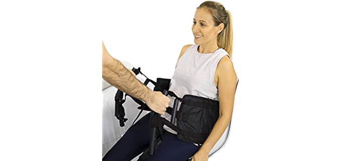 Vive Transfer Sling - Padded Assist Gait Belt - Heavy Duty Patient Lift with Straps - Mobility Standing and Lifting Aid for Disabled, Elderly, Seniors, Injured - Safely Move from Bed and Wheelchair