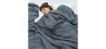 Weighted Idea Cooling Weighted Blanket Twin Size 15 lbs for Adult (48
