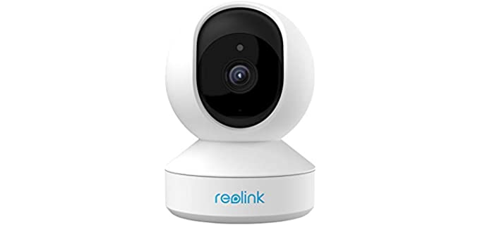 Wireless Security Camera, REOLINK E1 3MP HD Plug-in Indoor WiFi Camera for Home Security/Baby Monitor/ Pets, Encrypted Free Cloud Storage, Pan Tilt, Night Vision, Works with Alexa/Google Assistant