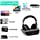 Wireless TV Headphones, MONODEAL Over Ear Headsets for TV Watching with Charging Dock, 2.4GHz RF Transmitter, 100ft Wireless Range and Rechargeable 20 Hour Battery, Black