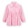 Women's Soft Fleece Button Down Night Shirt with Pockets - Comfy Flattering Fit Over Pajamas or Nightgown, Pink, Medium