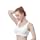 Women's Zip Front Sports Bra Wireless Post-Surgery Bra Active Yoga Sports Bras Mastectomy Bras for Women (Large, Black-Flesh-White)