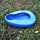 YUMSUM Firm Thick Stable PP Bedpan Heavy Duty Smooth Countoured for Bed-Bound Patient (Blue)