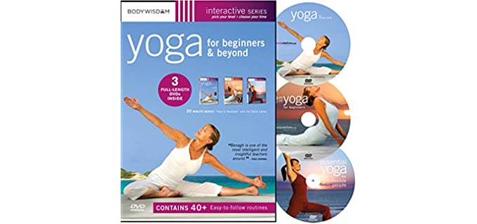 Yoga for Beginners DVD Deluxe Set with 40+ Yoga Video Workouts: Yoga for Stress Relief, AM-PM Yoga & Inflexible People. Easy Yoga for Seniors & much More