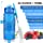 ZORRI Sport Water Bottle for Kids, 500ml/700ml/1000ml - Bpa Free Eco-Friendly Tritan Plastic, Reusable Drinks Water Bottles with Filter, Leak Proof Flip Top, Open with 1-Click - for Gym, Yoga, Running