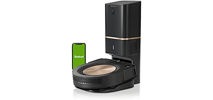 iRobot Roomba s9+ (9550) Robot Vacuum with Automatic Dirt Disposal- Empties itself, Wi-Fi Connected, Smart Mapping, Powerful Suction, Corners & Edges, Ideal for Pet Hair, Black