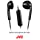 JVC HAF17MB Earbud Headphones with Mic and Remote - Black
