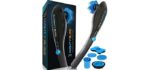 MIGHTY BLISS Deep Tissue Back and Body Massager Cordless Electric Handheld Percussion Muscle Hand Massager - Full Body Pain Relief Vibrating Therapy Massage Machine, Neck, Shoulder, Leg, Foot