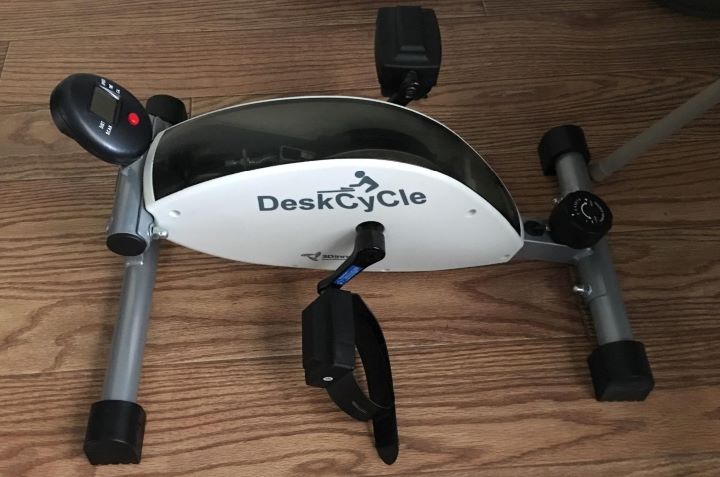 Having the portable DeskCycle's pedal exerciser for seniors