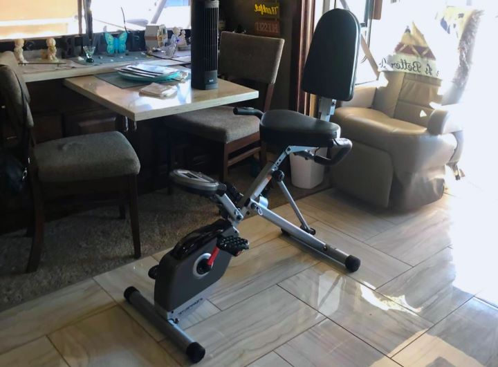 Trying 400XL Folding Recumbent Bike with Performance Monitor from Exerpeutic