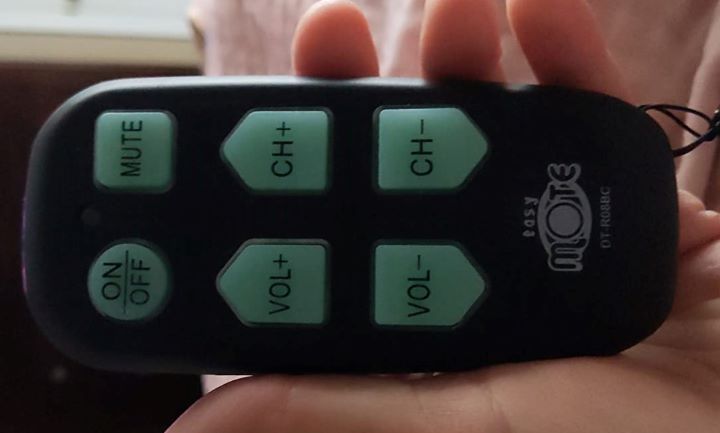 Using the excellent TV remote for seniors from Continuus
