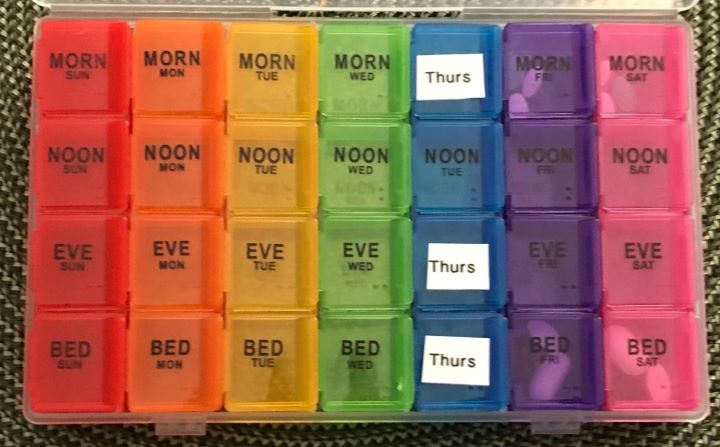 Confirming how portable and easy to use the monthly pill organizers for the elderly