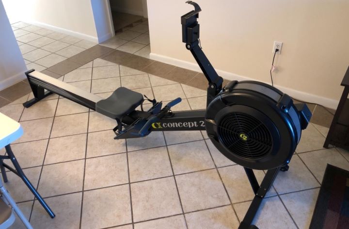 Having the model D rowing machine for seniors from Concept 2