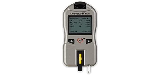 CardioChek Plus Lab-Quality Blood Analyzer and Monitor - Cholesterol Test Kit – Blood Glucose Monitor. Newest Version 1.11
