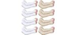 Eurzom 8 Pairs Elderly Skin Protector Sleeves Thin Skin Arm Sleeve Bruise Protective from Abrasions Tear Sun Exposure Compression Bruising Arm Protection Sleeve for Men Women