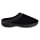 isotoner Women's Terry and Satin Slip On Cushioned Slipper with Memory Foam for Indoor/Outdoor Comfort Flat Sandals, Black, 8.5-9