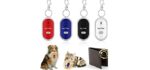 4 Pieces Key Finder KeyTag LED Light Remote Sound Control Lost Key Finder with 4 Pieces Keychains Key Locator Device Phone Keychain for Child Elderly Pet Luggage, 2.24 x 1.18 x 0.59 Inch
