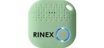 Bluetooth Key Finder – Key Locator Device with App, Siri Compatibility, Extra Battery – Anti-Lost GPS Keychain Tracker Device for Phone, Luggage, Backpack, Wallet – Tracking Chip Tags by Rinex