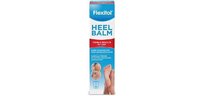 Flexitol Heel Balm, Rich Moisturizing & Exfoliating Foot Cream, Original Version, 4 Oz