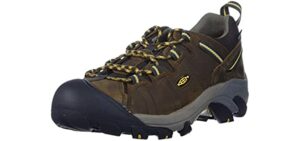KEEN Men's Targhee II Hiking Shoe, Cascade Brown/Golden Yellow - 8.5 D(M) US