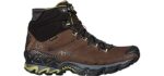 La Sportiva Mens Ultra Raptor II Mid Leather GTX Hiking Boots, Chocolate/Cedar, 12.5