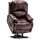 MCombo Small Sized Electric Power Lift Recliner Chair Sofa with Massage and Heat for Small Elderly People Petite, 3 Positions, 2 Side Pockets, USB Ports, Faux Leather 7409 (Small, Dark Brown)