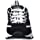 Skechers Sport Women's D'Lites Memory Foam Lace-up Sneaker,Biggest Fan Black/White,5.5 M US