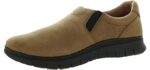 Vionic Men's Khai Casual Slip On Shoe - Men's Walking Shoes with Concealed Orthotic Arch Support Toffee Nubuck 7 Medium US