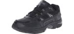 Vionic Men's Walker Classic Shoes - Walking Lace-up with Concealed Orthotic Arch Support Black 13 W US Wide US