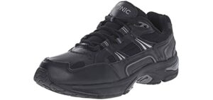 Vionic Men's Walker Classic Shoes - Walking Lace-up with Concealed Orthotic Arch Support Black 13 W US Wide US