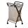 Household Essentials 7172 Rolling Laundry Hamper with Heavy-Duty Canvas Bag | Antique Bronze Frame