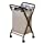 Household Essentials 7172 Rolling Laundry Hamper with Heavy-Duty Canvas Bag | Antique Bronze Frame