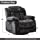 INZOY Massage Swivel Rocker Recliner with Heat and Vibration, Manual Swivel Rocking Recliner Chair with Vibrating Massage, Comfy Padded Overstuffed Recliner Soft Fabric Heated Recliner (Gray)