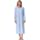 Keyocean Nightgown for Women, 100% Cotton Long Sleeves Lightweight Comfy Ladies Sleeping-Gown, Light Blue, Large