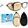 eZAKKA Eye Patches for Adults Left Right Eye, Eye Patch for Glasses, Medical Soft Eye Patch for Lazy Eye Amblyopia Strabismus and After Surgery (Champagne + Black)