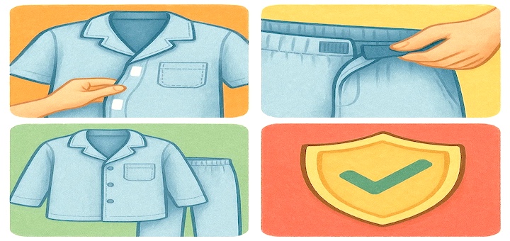 Seniors' Best Velcro Pajama Features