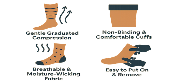 Seniors' Best Compression Socks Features