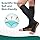 2 Pairs Copper Zipper Compression Socks 15-20mmgh-Calf Knee High Open Toe Support Stocking Compression Stocking