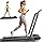 Acezoe Walking Pad Treadmill with Incline and Handle Bar, 2 in 1 Folding Treadmills for Home Small Office, 300lbs Portable Compact Under Desk Treadmill with Remote Control, LED Display and Apps
